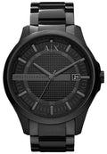 Armani Exchange Hampton AX2104 Men's Chronograph Watch - Black Dial with Black Stainless Steel Strap