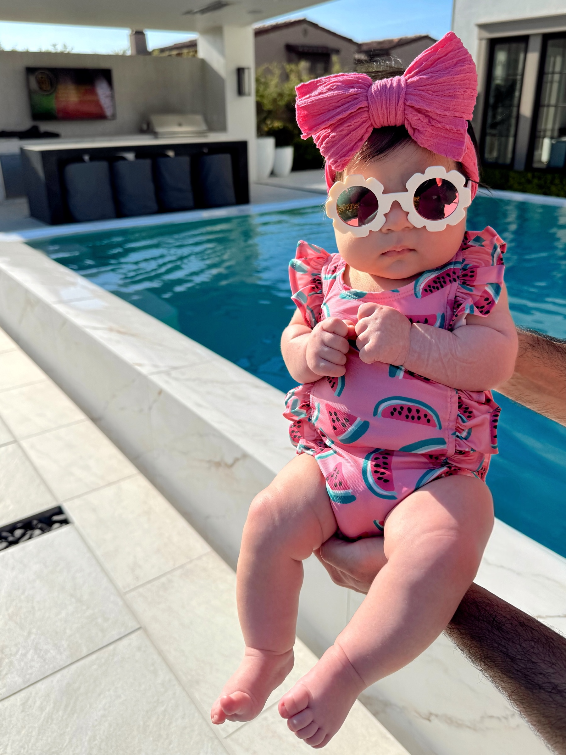 Watermelon / Monaco Swimsuit / UPF 50+
