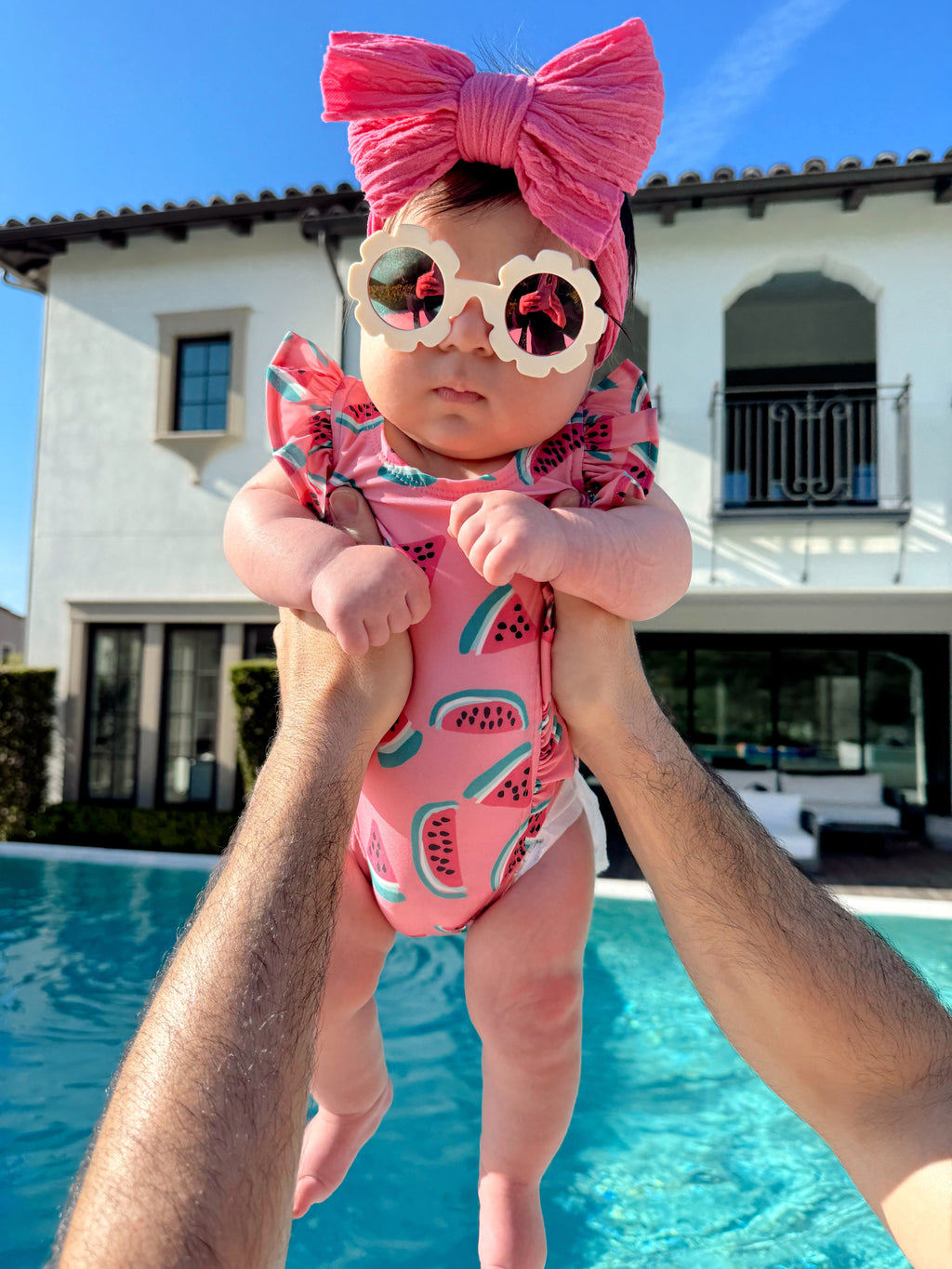 Watermelon / Monaco Swimsuit / UPF 50+