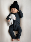 Charcoal Speckle / 2-Way Zip Romper