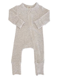 Dove Speckle / 2-Way Zip Romper