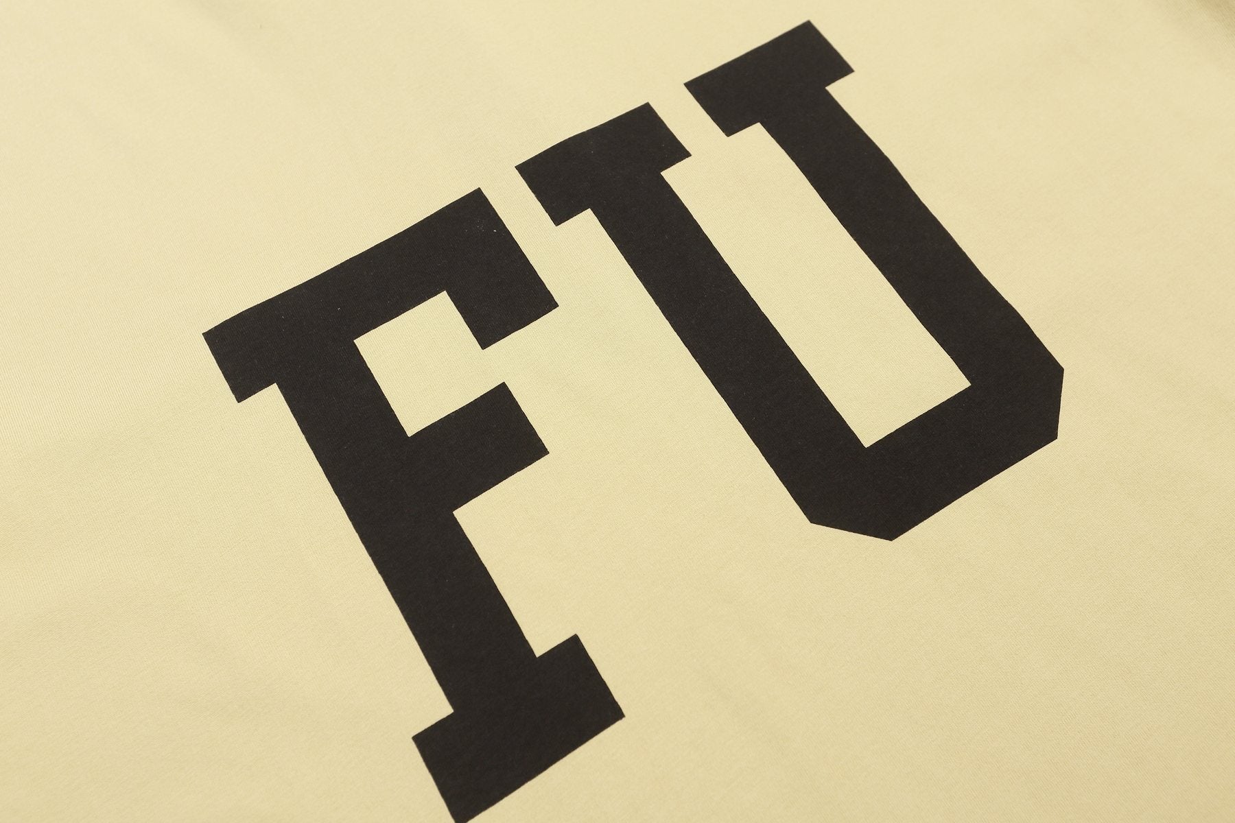 Fear of God Cream Front & Back Graphic T-Shirt — detail