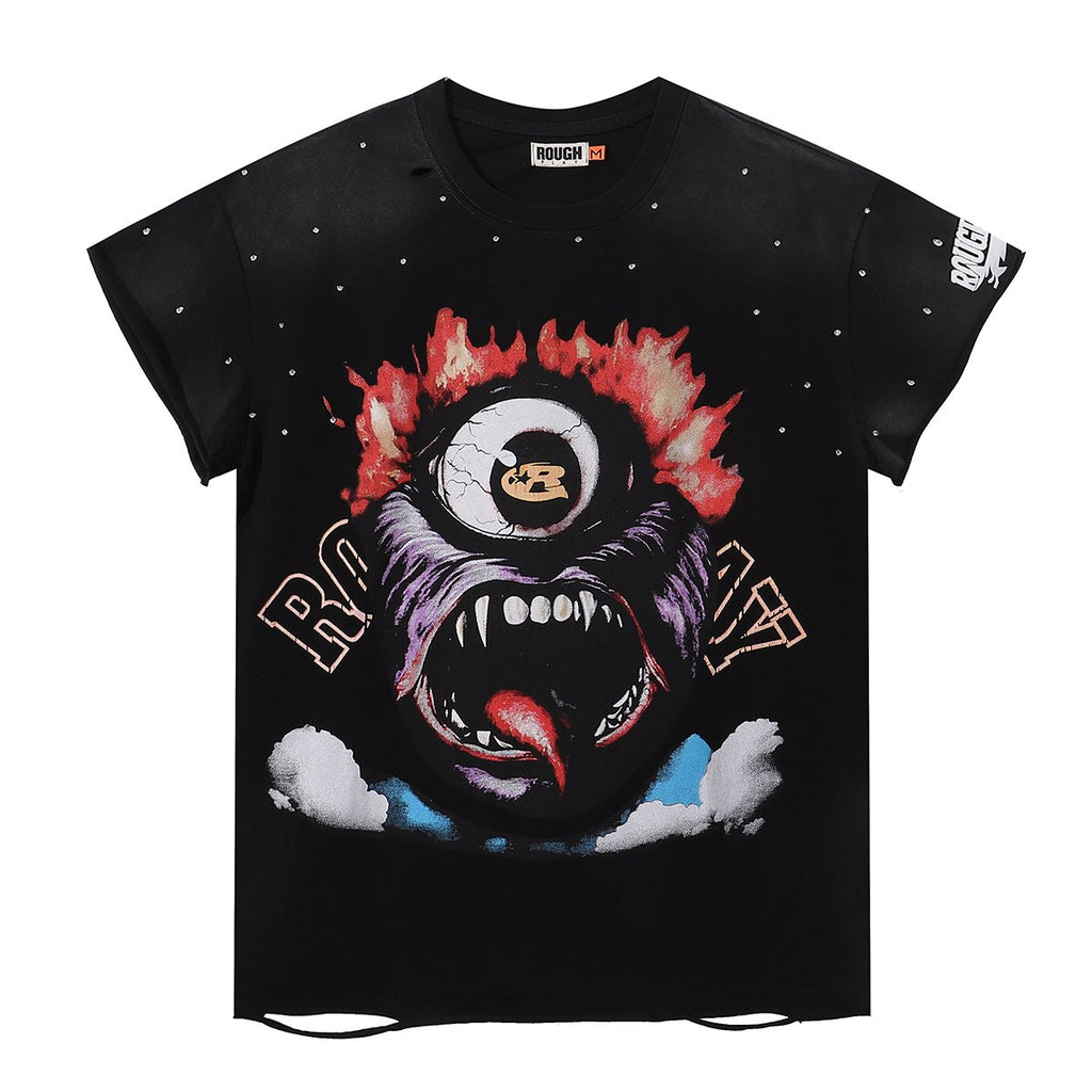 Rough Play Monster Graphic Washed T-Shirt — hero