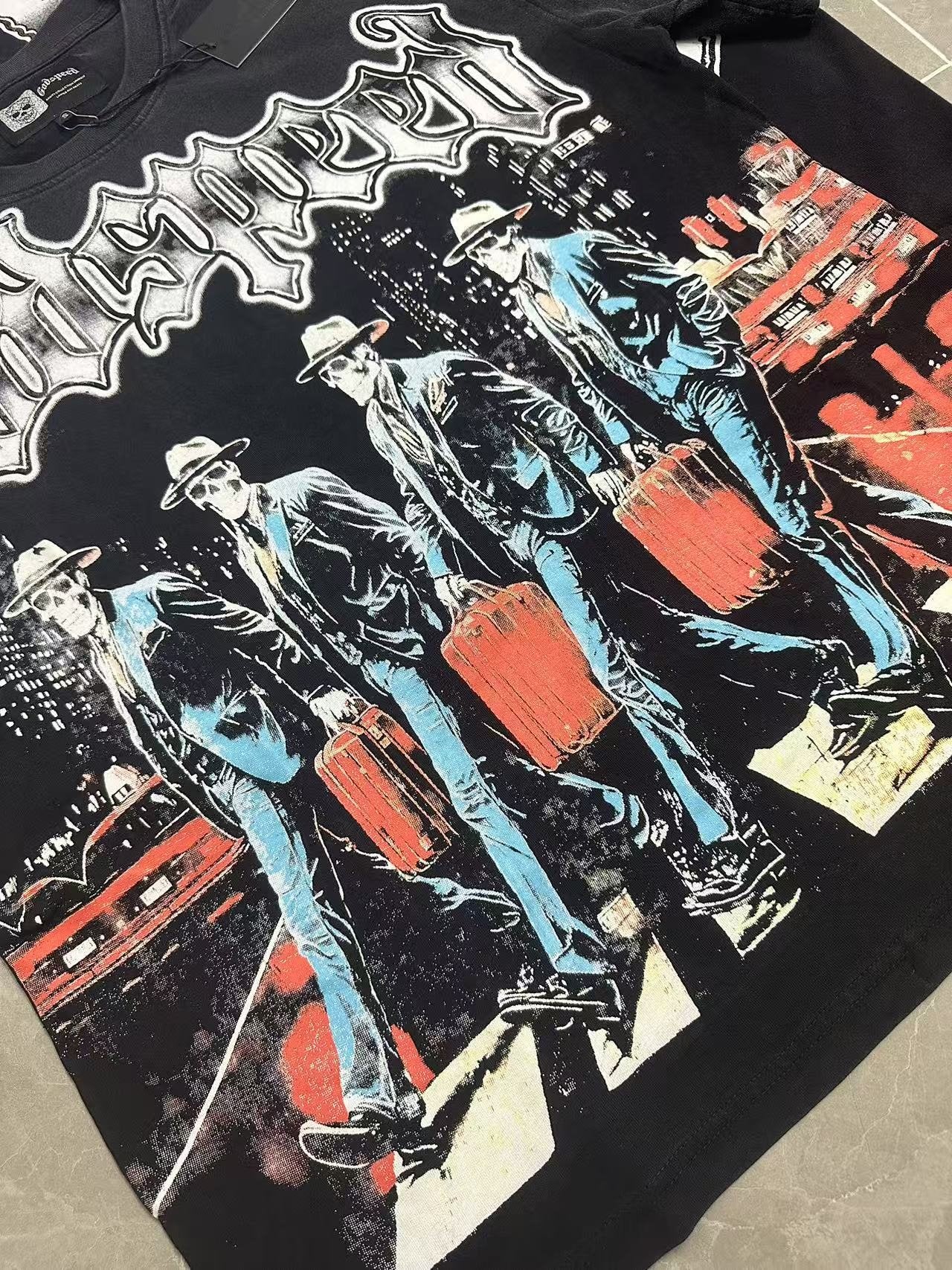 Godspeed Don’t Fade Away Washed Graphic T-Shirt — detail