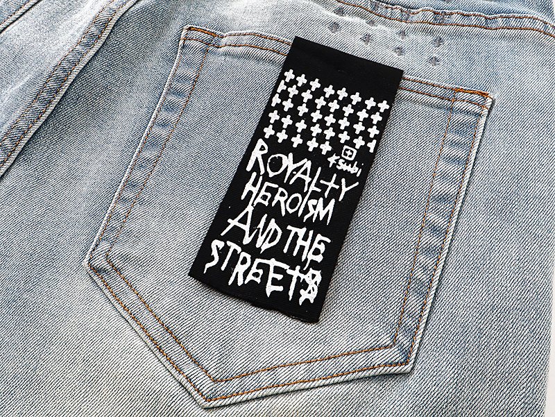 Ksubi Royalty Heroism Light Blue Skinny Jeans — detail