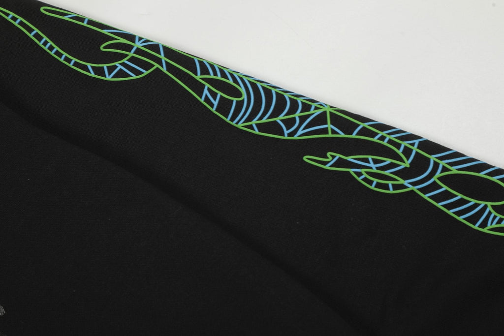 Sp5der Portrait Graphic Hoodie & Jogger Matching Set — detail
