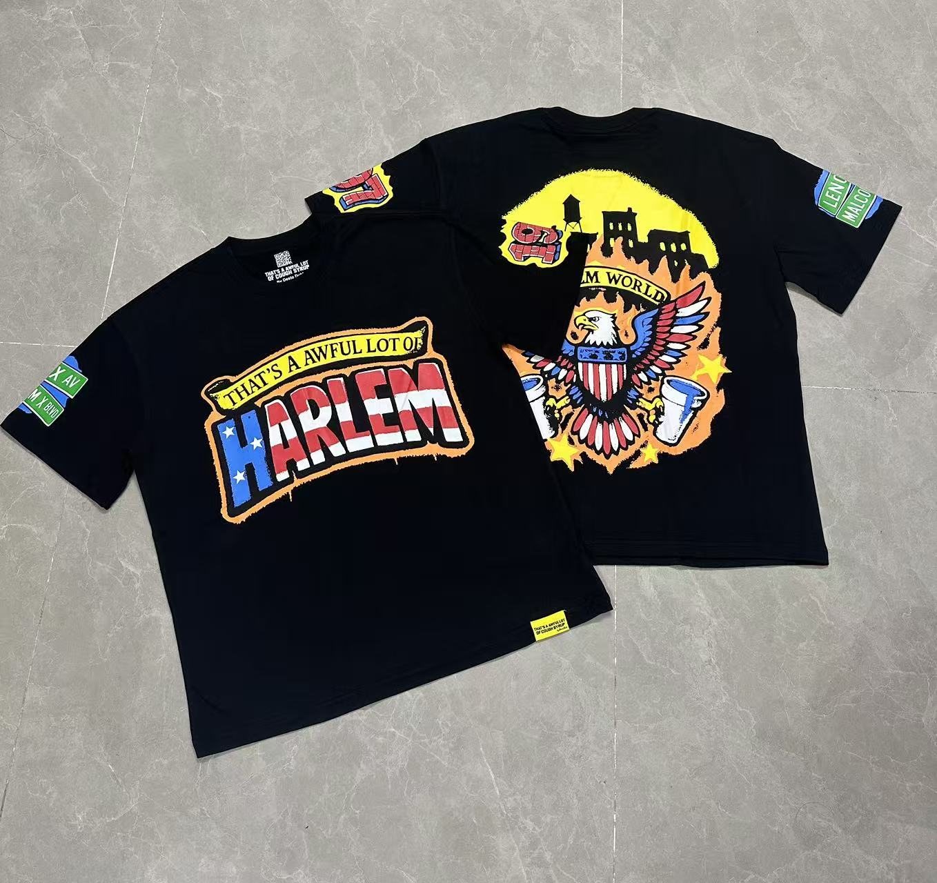 THAT'S A AWFUL LOT OF COUGH SYRUP Harlem Eagle Graphic T-Shirt — context