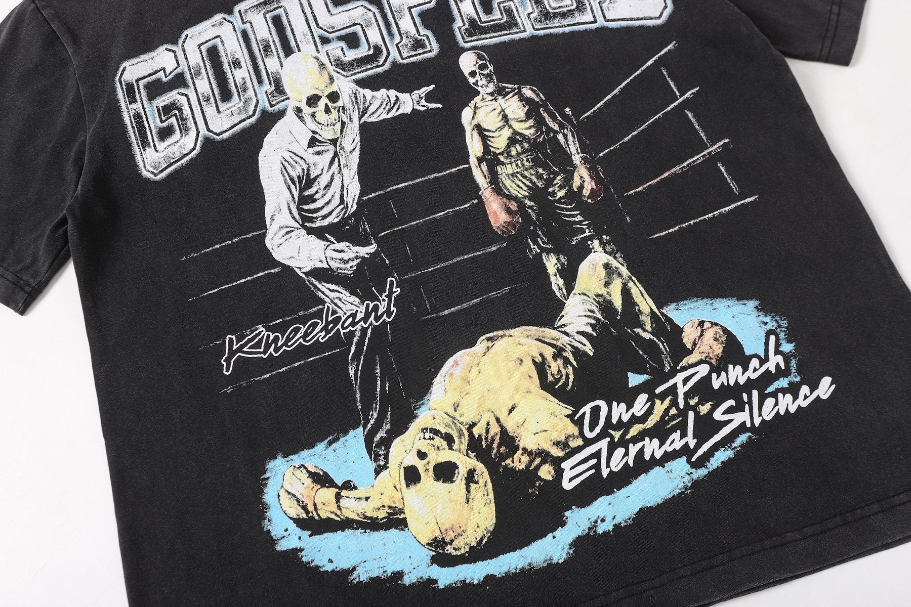 Godspeed Wrestling Graphic Short-Sleeve T-Shirt — detail
