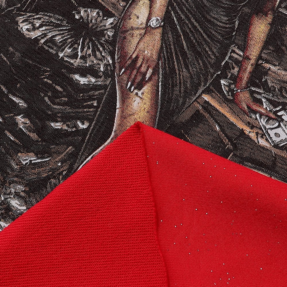 BKYS Revival Money Race Rhinestone Cropped Short-Sleeve T-Shirt — detail