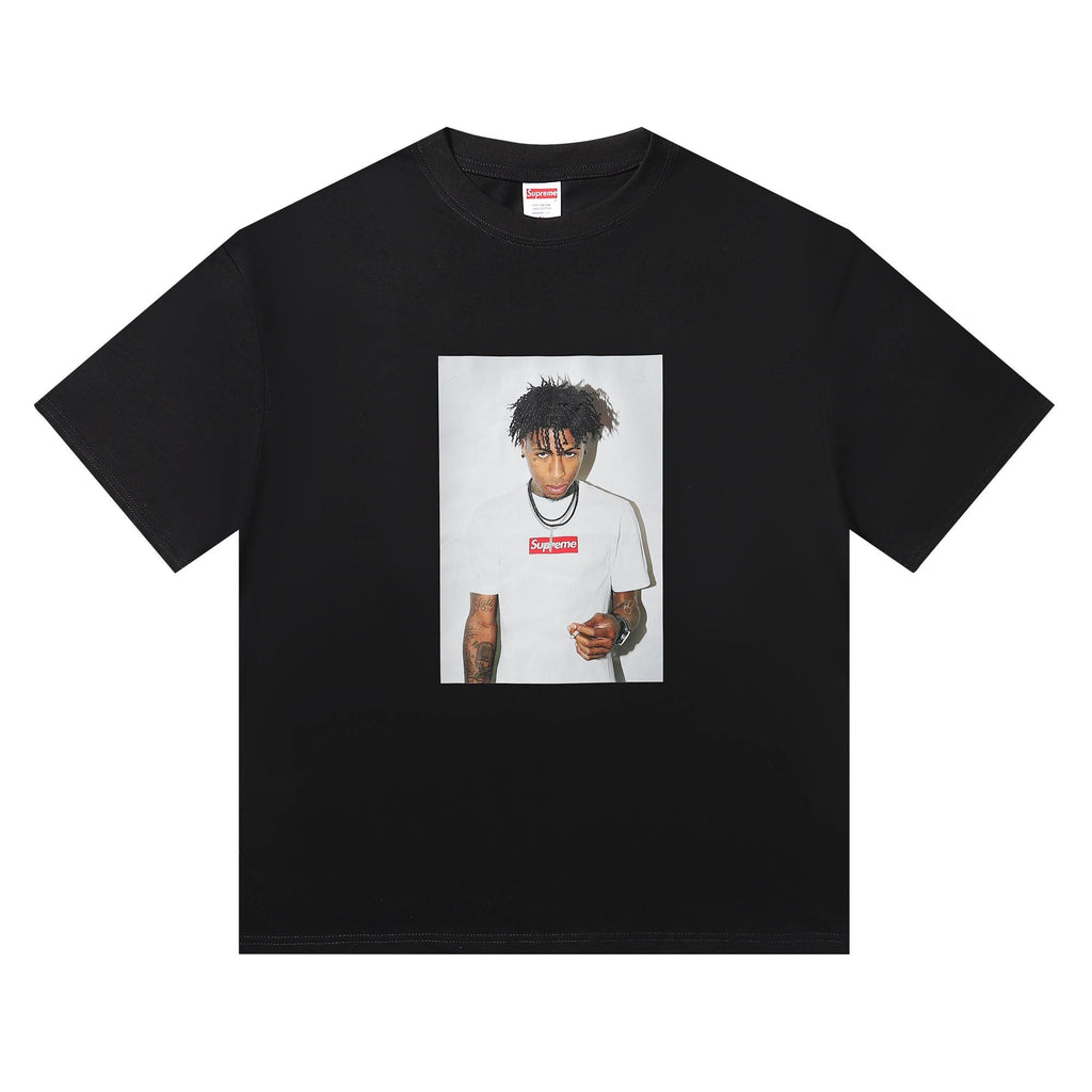 Supreme Rapper Portrait Graphic Short-Sleeve T-Shirt — hero