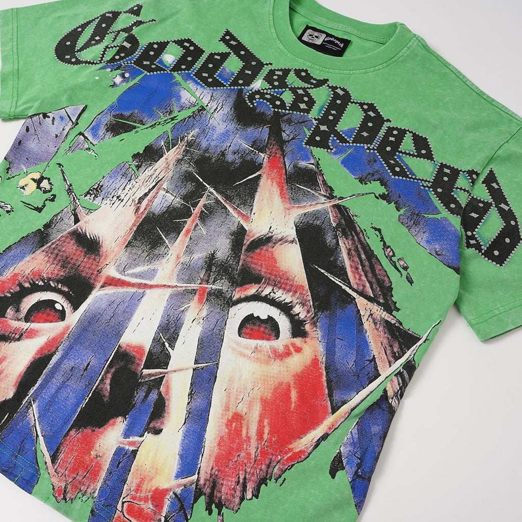 Godspeed Abstract Face Graphic T-Shirt — detail