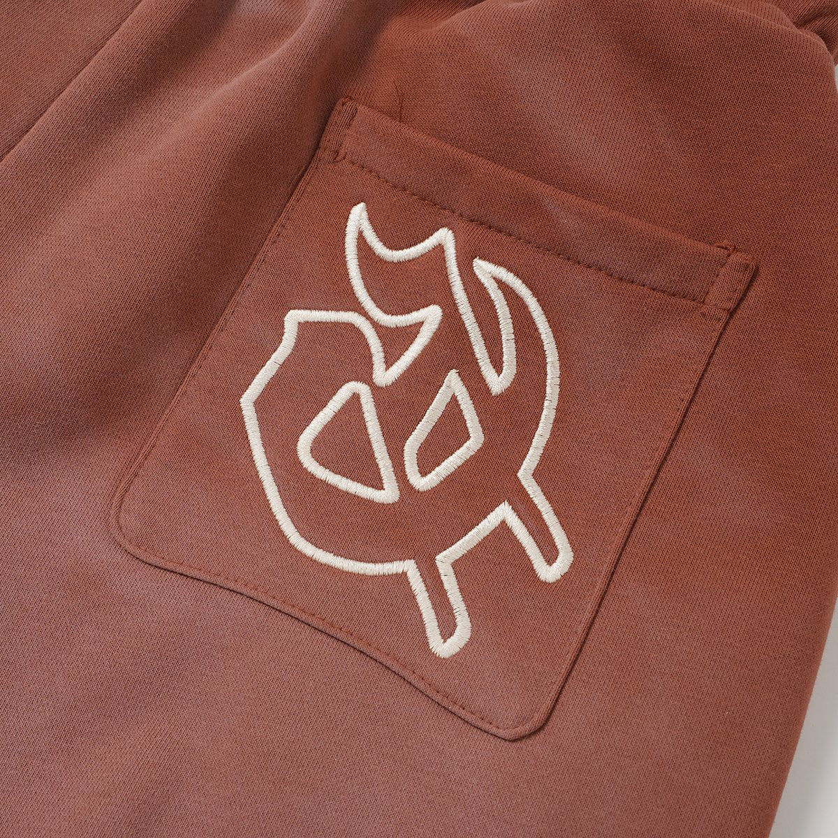 Godspeed Rear Pocket Graphic Cargo Sweat Shorts — detail