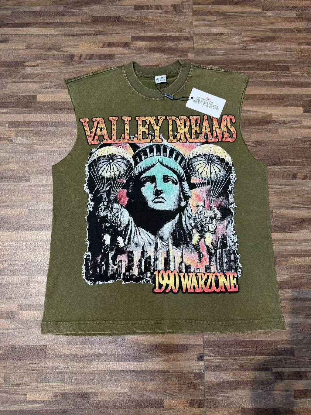 SAINT Valleydreams Graphic Sleeveless T-Shirt — front