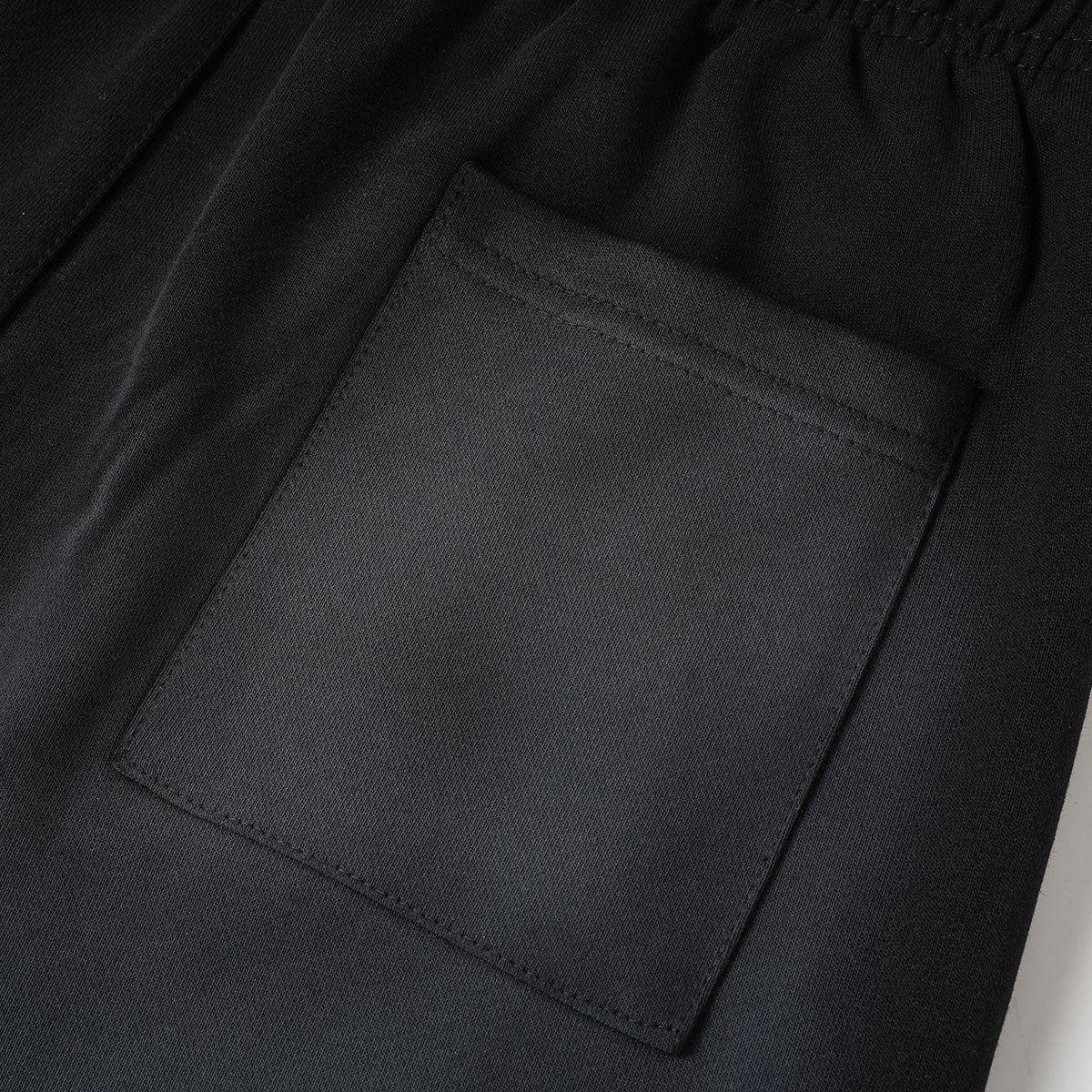 THAT'S A AWFUL LOT OF COUGH SYRUP Black Graphic Drawstring Shorts — detail