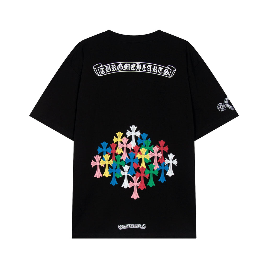 Chrome Hearts Rainbow Horseshoe Cross Graphic T-Shirt — hero