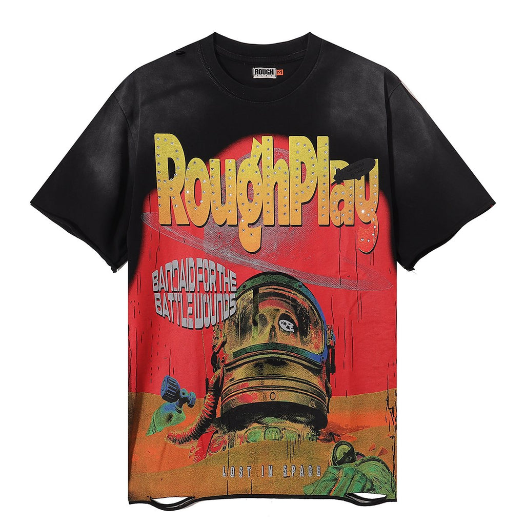 Rough Play Lost In Space Astronaut Graphic T-Shirt — hero