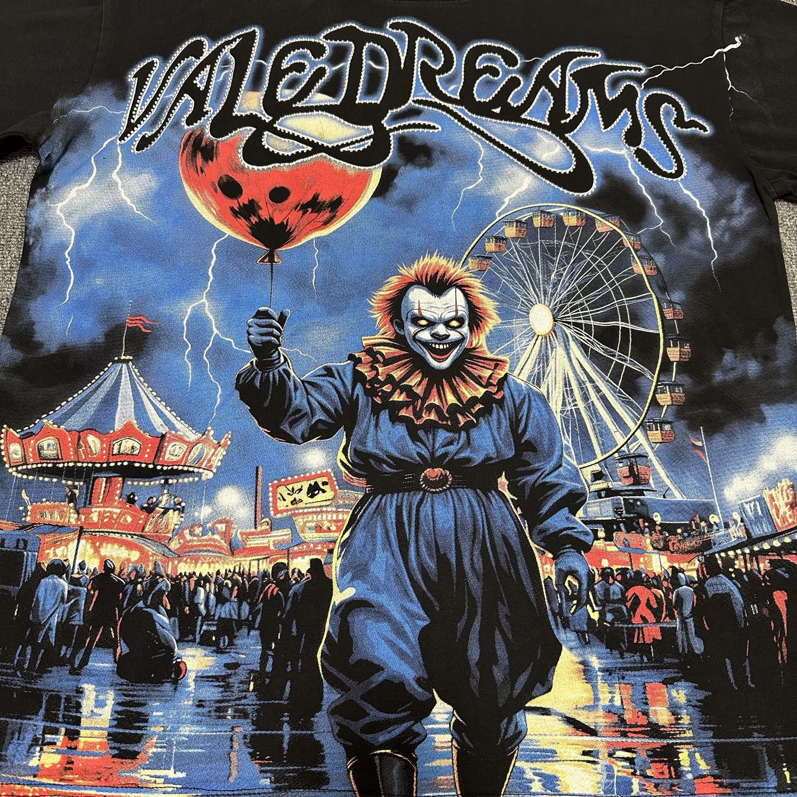 VALE USA Dreams Inside My Head Rhinestone Graphic T-Shirt — detail