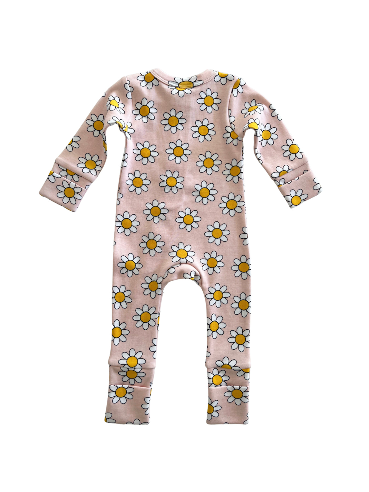 Daisy Pop Taffy / Organic 2-Way Zip Romper