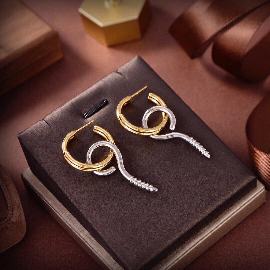 18K Balenciaga Screw Earrings