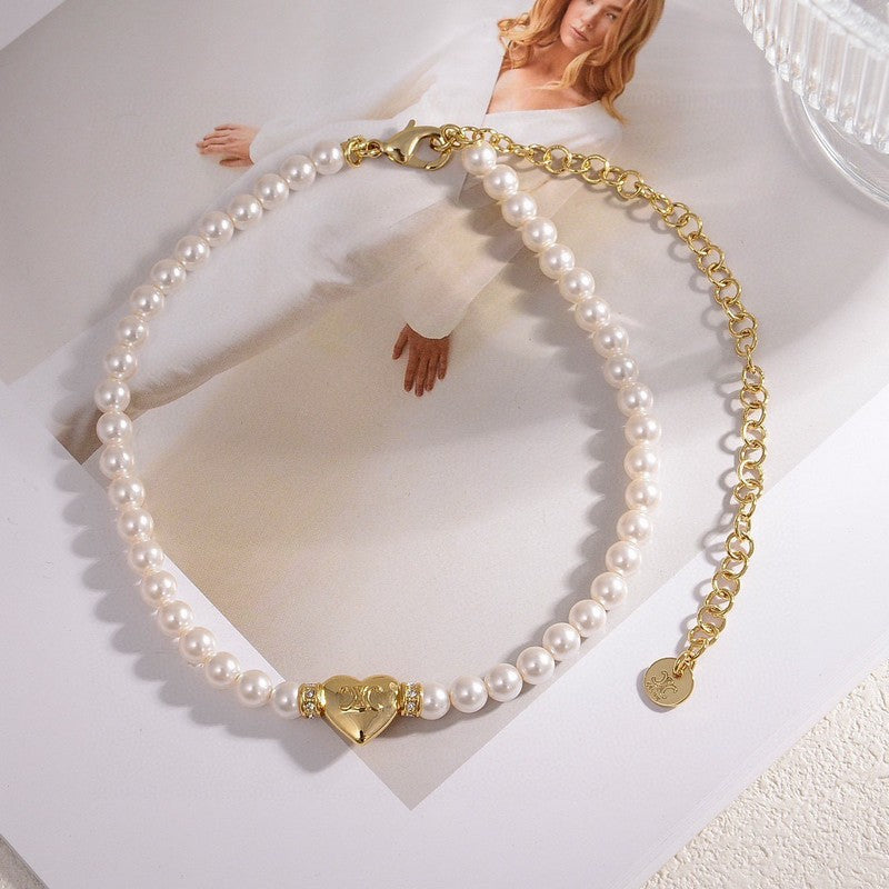 18K Celine Pearls Necklace