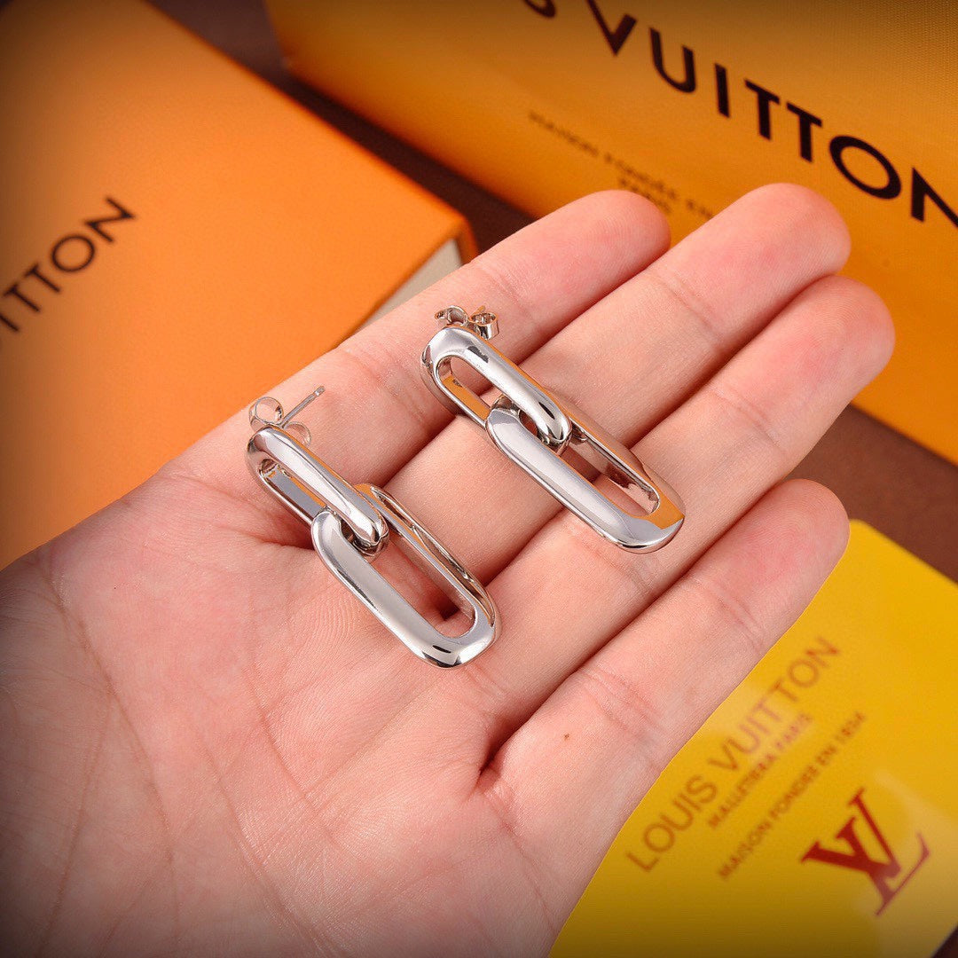 18K Louis Vuitton Edge Earrings