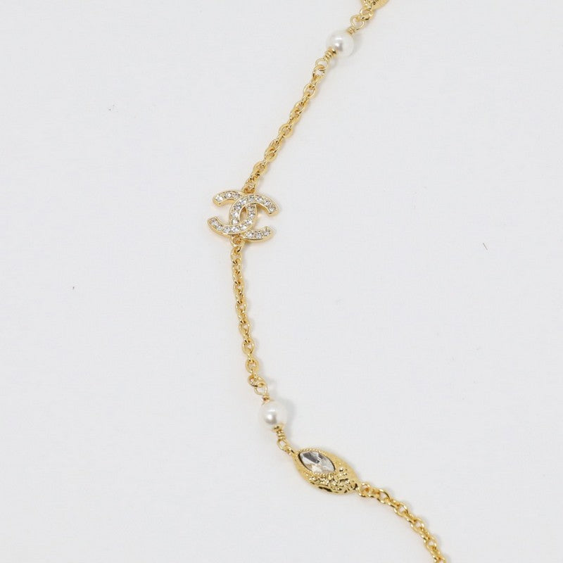 18K  Chanel Vintage Crystal Long Necklace
