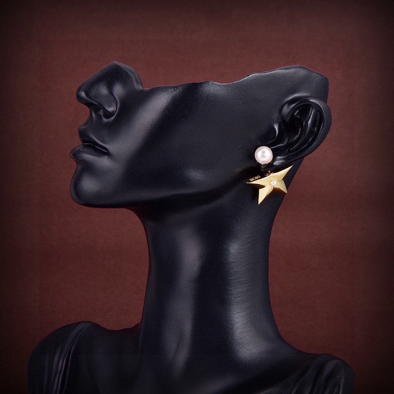 18K Dior Tribales Star Earrings